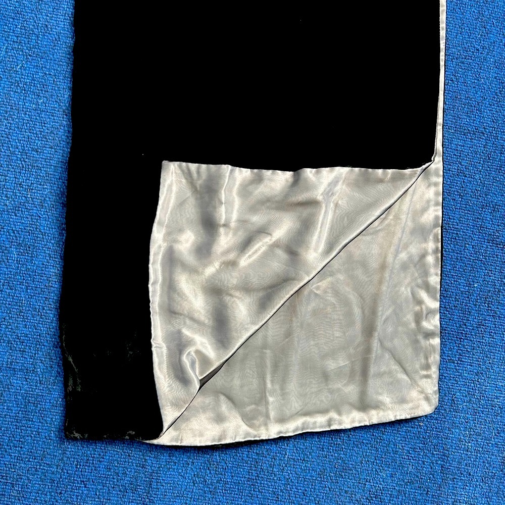 Velvet Black Shawl Evening Wear lined 74”X19” Shawl/Wrap Black Tie Worthy